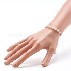 Braccialetto di perline di perle naturali&nbsp;BJEW-JB06613