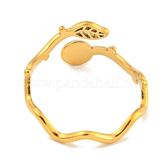 Componentes de anillo de dedo de puño de acero inoxidable 304 con recubrimiento iónico (IP)&nbsp;X-STAS-P365-28G