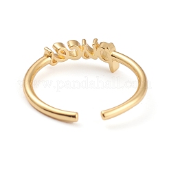Konstellation/Sternzeichen Messing Manschettenringe&nbsp;RJEW-O042-06G-H