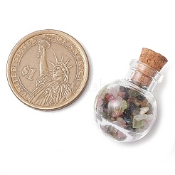 3 décoration de bouteille de souhait en verre&nbsp;PALLOY-JF03094