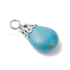 Tinti pendenti turchese sintetico&nbsp;PALLOY-JF04355-02