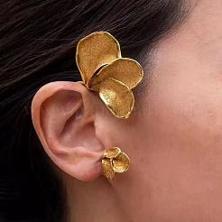Boucles d'oreilles manchette en alliage à motif floral pour femmes&nbsp;WGC4756-01
