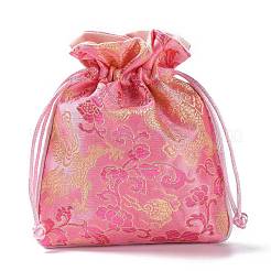 Sacchetti regalo per gioielli con coulisse in seta in stile cinese&nbsp;PAAG-PW0005-05B