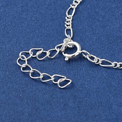 925 Figaro-Kettenarmbänder aus Sterlingsilber für Damen&nbsp;BJEW-E101-01S-01