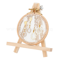 Porta organizer per orecchini a disco in pizzo&nbsp;AJEW-WH0312-73