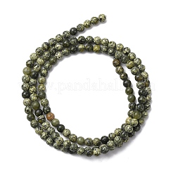 Natürliche Serpentin / grüne Spitze Stein Perlen Stränge&nbsp;G-Z116-A16-3mm