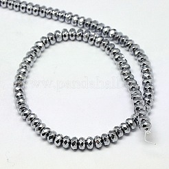 Galvanisieren unmagnetische synthetischen Hämatitkornen Stränge&nbsp;G-J161-6x4mm-02