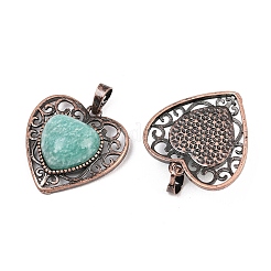 Ciondoli Amazonite naturale&nbsp;G-A315-04E-R