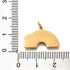 Stolz 304 Edelstahl Emaille Anhänger&nbsp;STAS-B079-01G-12