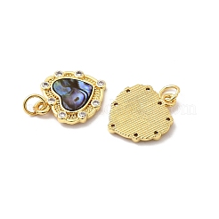 Pendentifs avec zircon cubiques à micro-pavés en laiton&nbsp;X-KK-K384-23D-G