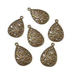 Pendenti a goccia in filigrana in lega di stile tibetano&nbsp;X-TIBEP-Q041-042AB-NR