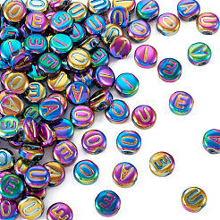 100 perlina di vetro elettroplaccata in 5 stili&nbsp;GLAA-TA0002-95C