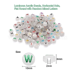 150pcs leuchtende Acrylperlen&nbsp;LACR-YW0001-02