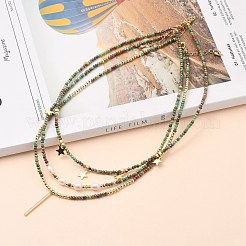 Collares de cuentas y conjuntos de collares con colgante&nbsp;NJEW-JN03076-02