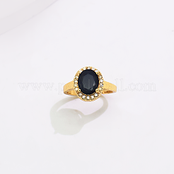 Anelli aperti con polsino in ottone micro pavé di zirconi cubici per donna&nbsp;YE6141-3