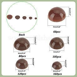 5 Stil Bastelharz Puppenaugen Cabochons&nbsp;DOLL-PH0001-22