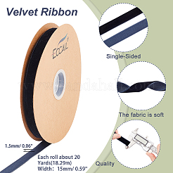 Nastri di velluto a faccia singola&nbsp;OCOR-WH0080-14A-01