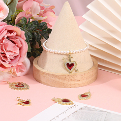 5 pendentif en laiton émaillé de 5 styles&nbsp;KK-CA0002-82