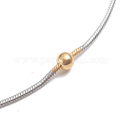 Fußkettchen aus runder Schlangenkette aus Edelstahl 304&nbsp;AJEW-G024-13A