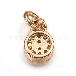 Ottone micro spianare pendenti zirconi&nbsp;ZIRC-K070-43G