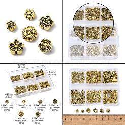120pcs 6 Arten tibetanische Legierungsperlen&nbsp;TIBEB-YW0001-30