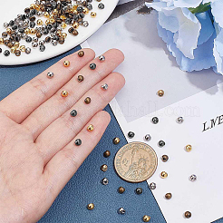 200 Stück 4 Farben Mini-Legierung Schaftknöpfe Sets&nbsp;BUTT-NB0001-60