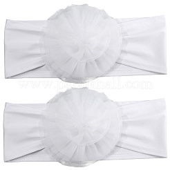 Nœuds de chaise extensibles en polyester à fleurs&nbsp;FIND-WH20030-05B