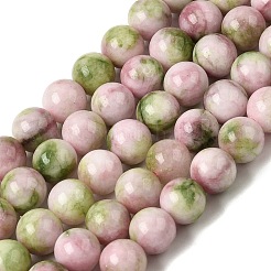 Natürliche weiße Jade perlen Stränge&nbsp;G-H348-8mm-04