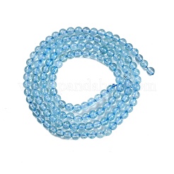 Natürliche blaue Topas-Perlenstränge&nbsp;G-P553-A01-01