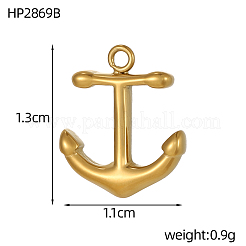 Anhänger aus 304 Edelstahl&nbsp;STAS-OY007-24G