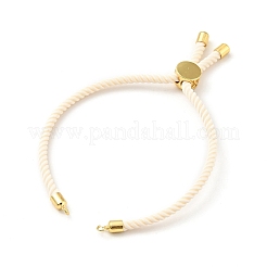Halbfertige verdrehte Mailänder Seil-Gleitarmbänder&nbsp;FIND-G032-01G-09