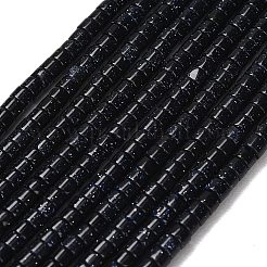 Synthetische blauen goldstone Perlen Stränge&nbsp;G-P608-A02-01