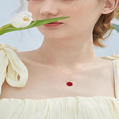 6 pz ciondoli in lega di camelia&nbsp;FIND-LP0002-93