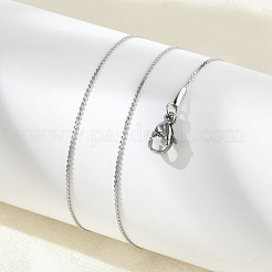 Collana a catena serpentina in acciaio inossidabile 304 anti-ossidazione per uomo e donna&nbsp;NJEW-G076-01A-P
