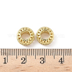 Messing Micro Pave klare Zirkonia europäische Perlen&nbsp;KK-L239-012G
