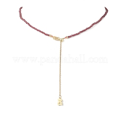 Lariat-Halsketten aus 2.5 mm facettierten&nbsp;NJEW-JN05874