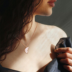 2 collier pendentif papillon assorti en fer pour les amies mère-fille&nbsp;JN1034A-1