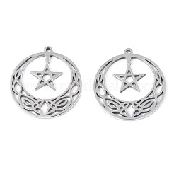 Pendentifs en acier inoxydable 201 anti-ternissement&nbsp;STAS-N098-044P