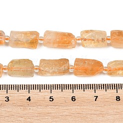 Stränge aus erhitzten natürlichen Citrinperlen&nbsp;G-O170-113