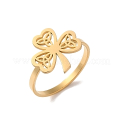 Fingerringe aus Edelstahl 304&nbsp;RJEW-L129-04G