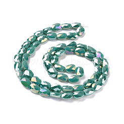 Fili di perle di vetro elettrolitico sfaccettato&nbsp;GLAA-G092-D03