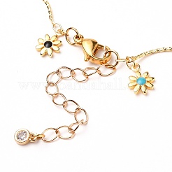 Charm Emaille Charm Fußkettchen&nbsp;AJEW-AN00347