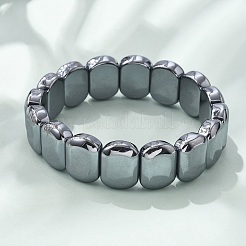 Bracelets extensibles en pierre naturelle térahertz&nbsp;BJEW-M080-01B