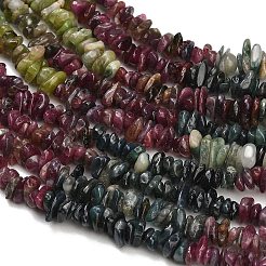 Fili di perline di tormalina multicolore naturale sfumata&nbsp;G-D108-A01-02