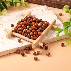 Cuentas de madera natural perfumada&nbsp;WOOD-TA0001-34