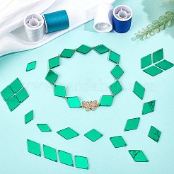 300 Stück 3 Stile Acrylspiegel-Strasse zum Aufnähen&nbsp;FIND-PH0025-70B