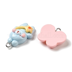 Pendentifs en résine opaque&nbsp;RESI-P035-02P