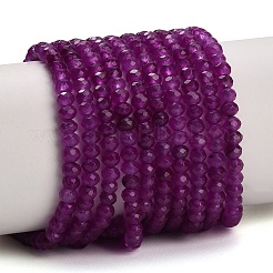 Teñidos naturales blancas abalorios de jade hebras&nbsp;GG-CBAF9EE-A19-3x4mm