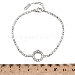 Pulseras de cadena de copa de acero inoxidable 304 para mujer&nbsp;BJEW-D364-01B-P