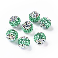Polymer Ton Strass Perlen&nbsp;RB-L029-04